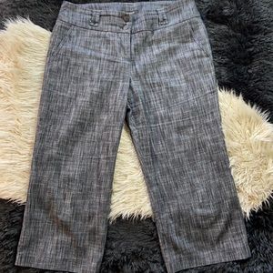 Sandro Chambray Cropped Pant Sz 8